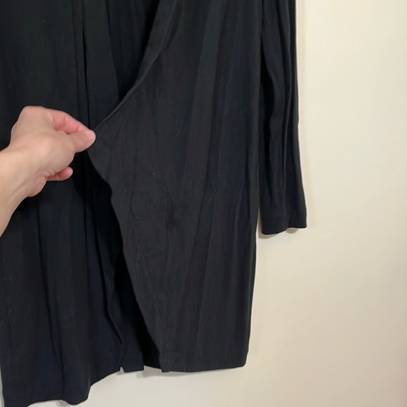 Ann Taylor Black Open Front Cardigan Sz M - Picture 2 of 6